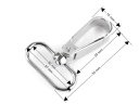 Kreativartikel.ch Karabiner mit 32mm Durchzug 215 2532 990 Masse