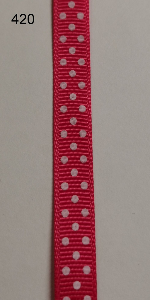 Kreativartikel.ch Ripsband gepunktet 10mm 350 1110 420