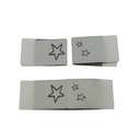 Kreativartikel.ch Weblabel mit annähkante Sterne 15 x 25mm 630 0019 000  offen