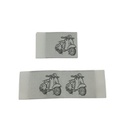 Kreativartikel.ch Weblabel mit annähkante Vespa 20 x 30mm 630 0020 000 offen