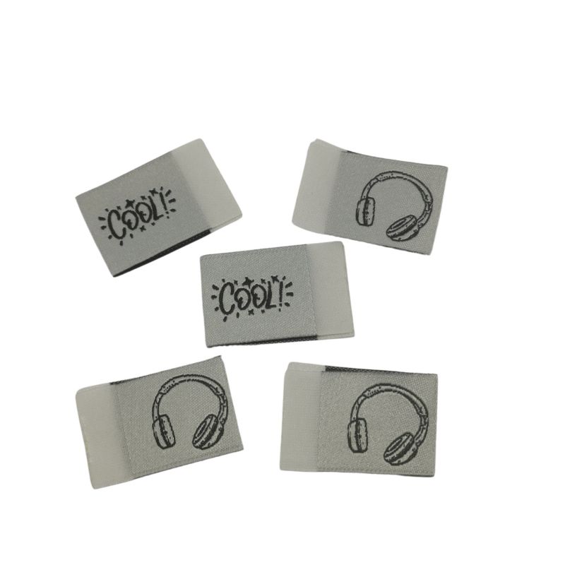 Kreativartikel.ch Weblabel mit annähkante Kopfhörer Cool 20 x 30mm 630 9928 000
