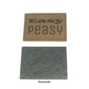 Kreativartikel.ch Kunsteleder Label 4x3 cm Easy Peasy 629 3402 000 Rückeite