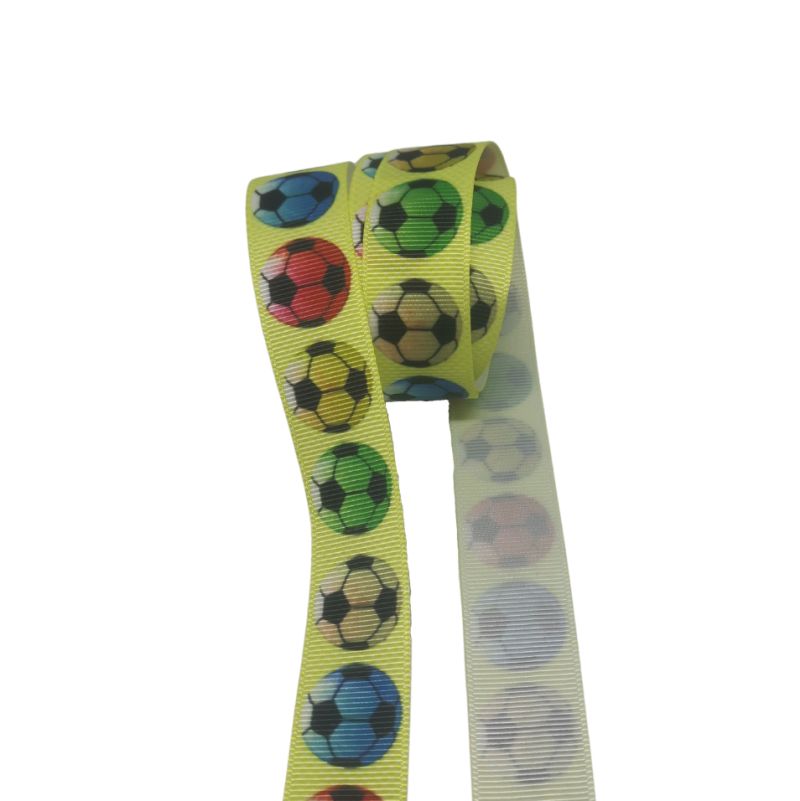 Kreativartikel.ch Ripsband 22mm  Fussball 350 4441 000 rolle