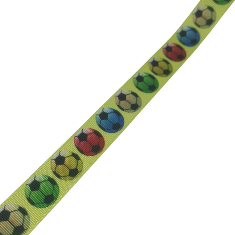 Kreativartikel.ch Ripsband 22mm  Fussball 350 4441 000