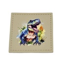 Kreativartikel.ch Kunstleder Label 4 x 4 cm Dinosauerier 629 3425 000