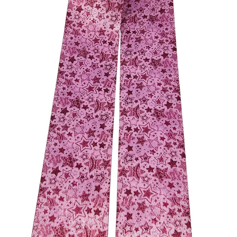 Kreativartikel.ch Gemustertes Gurtband Sternchen 38mm 738 1111 000 Detail