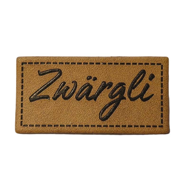 Kreativartikel.ch Kunstleder Label 4 x 2 cm Zwärgli 629 3442 000