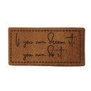 Kreativartikel.ch Kunstleder Label 4 x 2 cm if you can dream it, you can do it 629 3441 000
