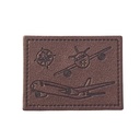 Kreativartikel.ch Kunstleder Label 4 x 3 cm Flugzeug 629 3444 000