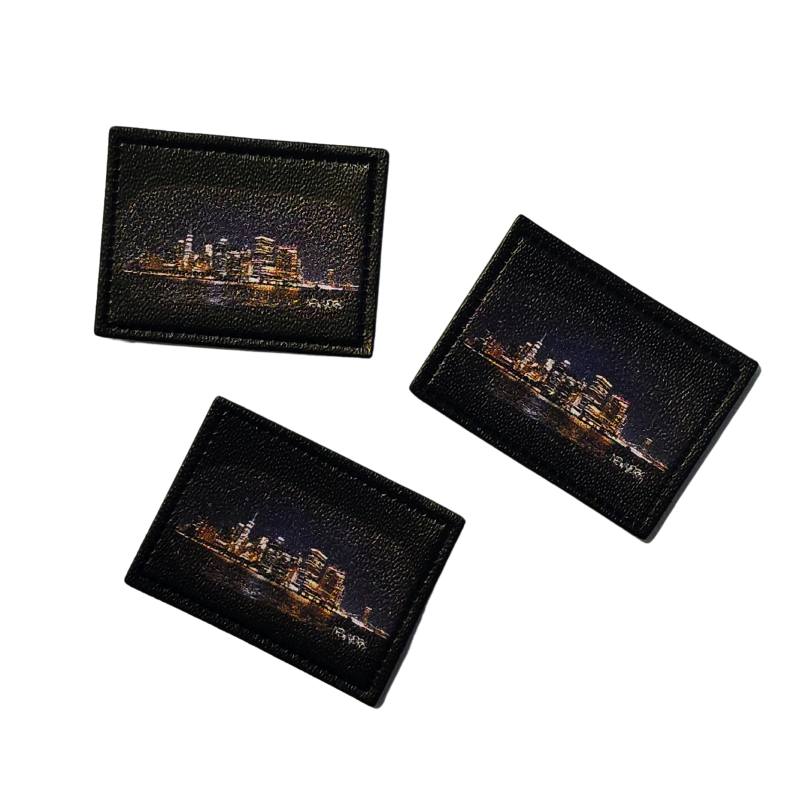 Kreativartikel.ch Kunstleder Label 4 x 3 cm New York 629 3456 000 mehrere