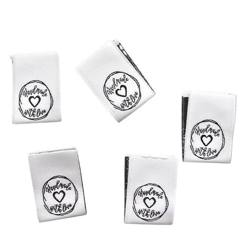 Kreativartikel.ch Weblabel Handmade with love 15 x 22 mm 630 2243 000 mehrere