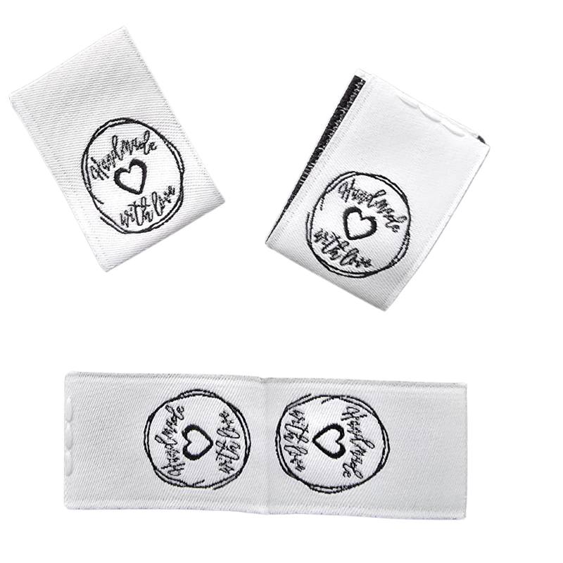 Kreativartikel.ch Weblabel Handmade with love 15 x 22 mm 630 9973 000