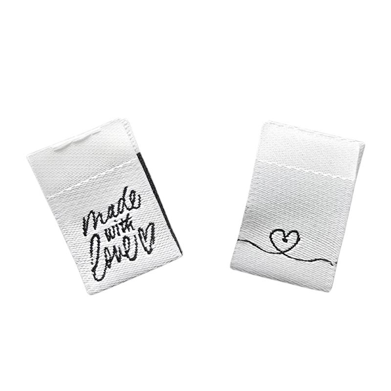 Kreativartikel.ch Weblabel Herz und Handmade with love 15 x 22 mm 630 2242 000