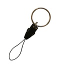 Kreativartikel.ch Steckschnalle klein schwarz mit Schnur und Ring 211 4545 820