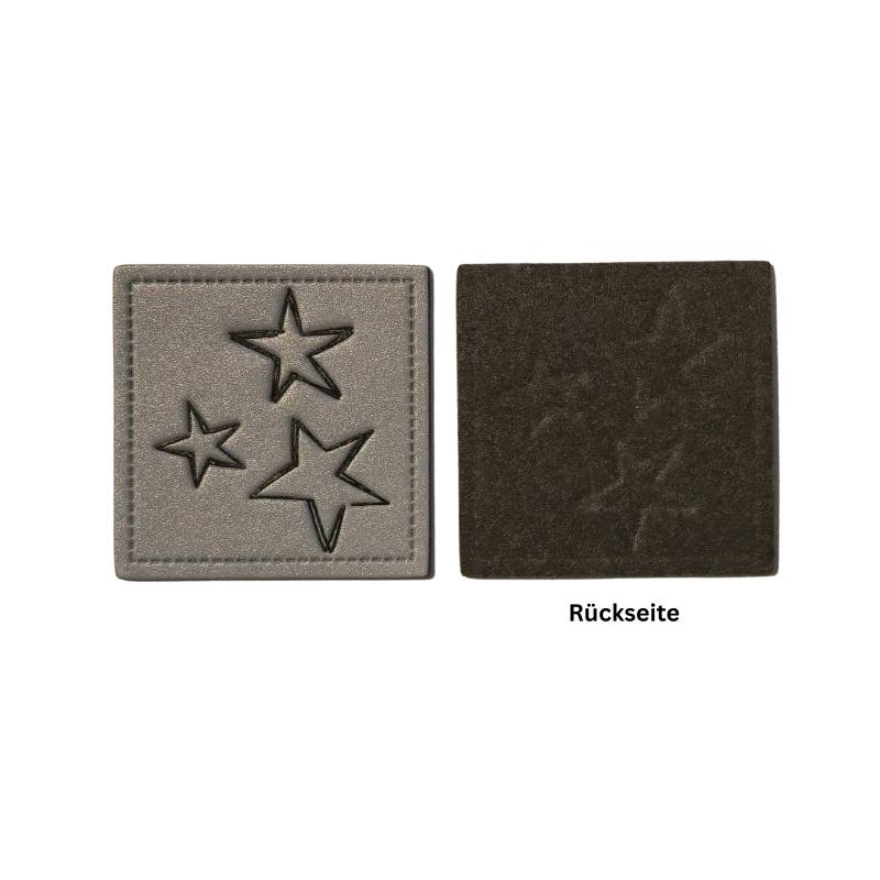 Kreativartikel.ch Kunstleder Label 4 x 3 cm Sterne 629 3448 000 Rückseite