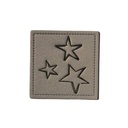 Kreativartikel.ch Kunstleder Label 4 x 3 cm Sterne 629 3448 000