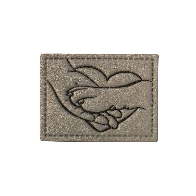 Kreativartikel.ch Kunsteleder Label 4.5 x 3.5 cm Hundeliebe 629 3463 000