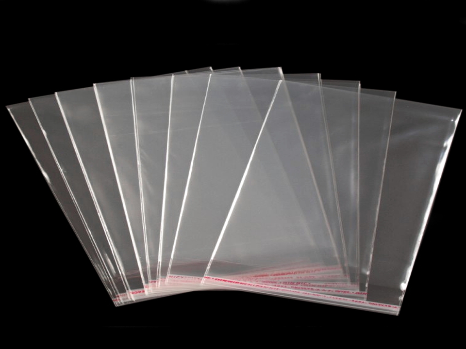 [921 1616 001] 100er Pack Cellophanbeutel mit Klebestreifen 16 x 16cm
