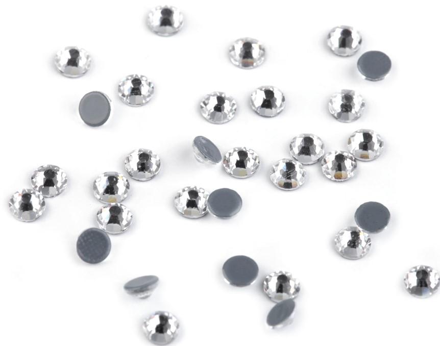 [631 0404 993] Strasssteine Hotfix - Diverse Farben (Silber-Kristall)