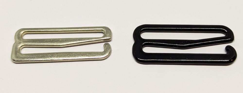 [623 2525 820] Verschieber 25mm mit offenem Haken (Schwarz)