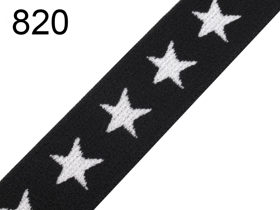 [361 1720 820] Gummiband 20mm Sterne
