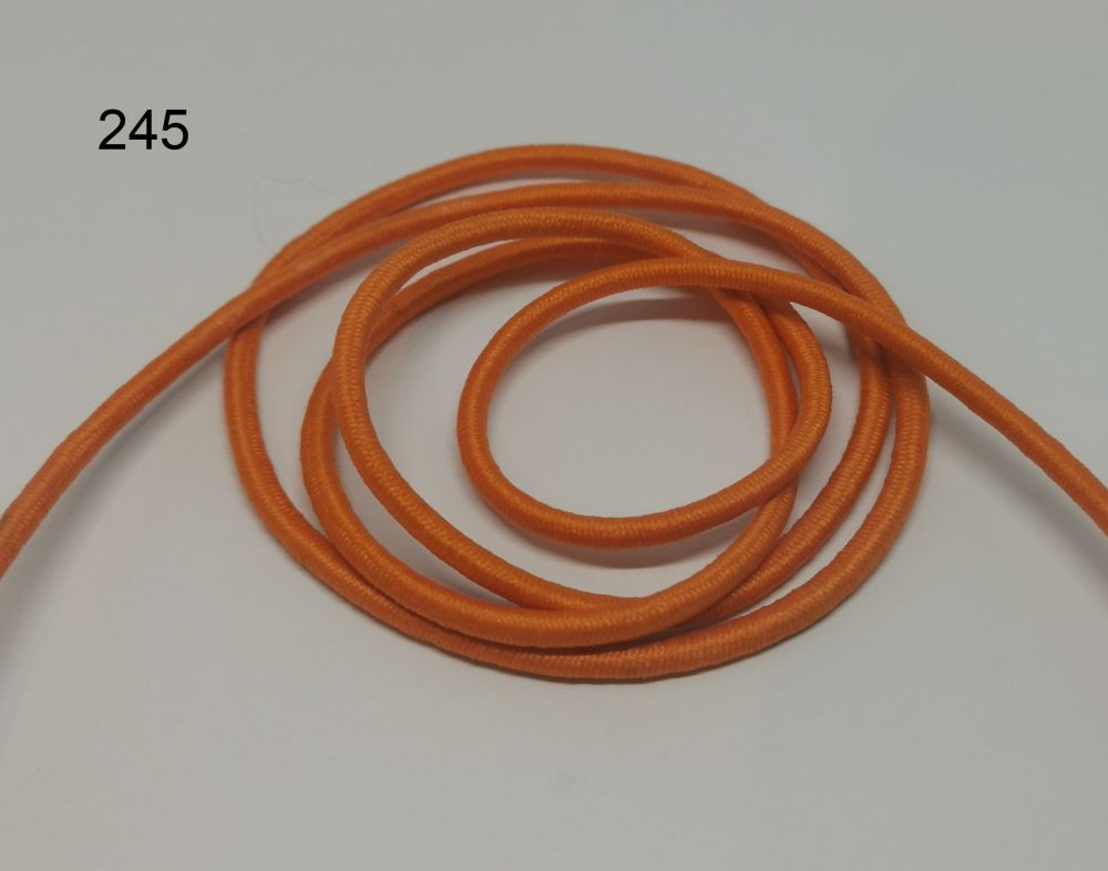 [360 1103 245] Gummikordel rund Ø3mm (245 Orange)