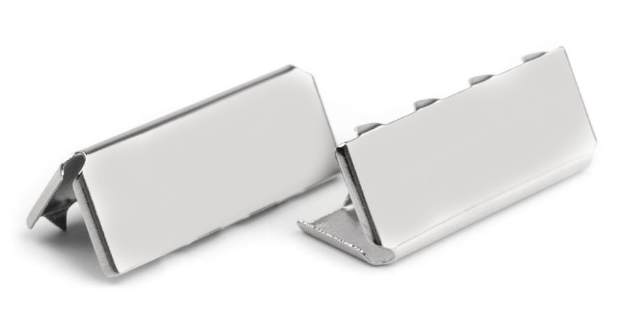 [610 6520 990] Endstück aus Metall 20mm (990 Silber)