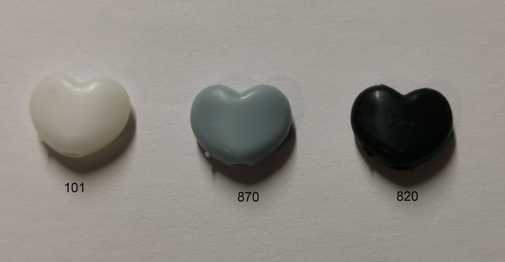 [689 4948 870] Silikonstopper Herz ca. 9mm