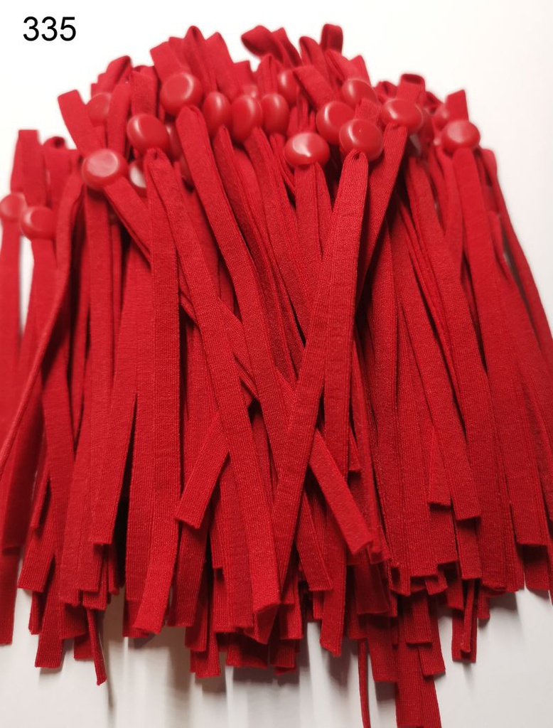 [689 2496 335] 100er Pack Gummi mit Silikonstopper (sortiert) (335 Rot)