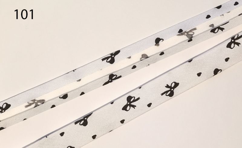 [320 3614 101] Maschen Schrägband 14mm (101 Weiss)