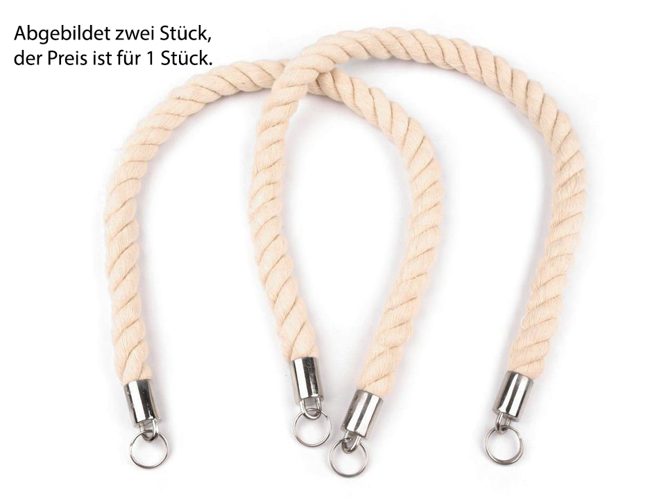 [651 1470 820] Taschenhenkel - Kordelgriffe  Länge 70cm (820 Schwarz)