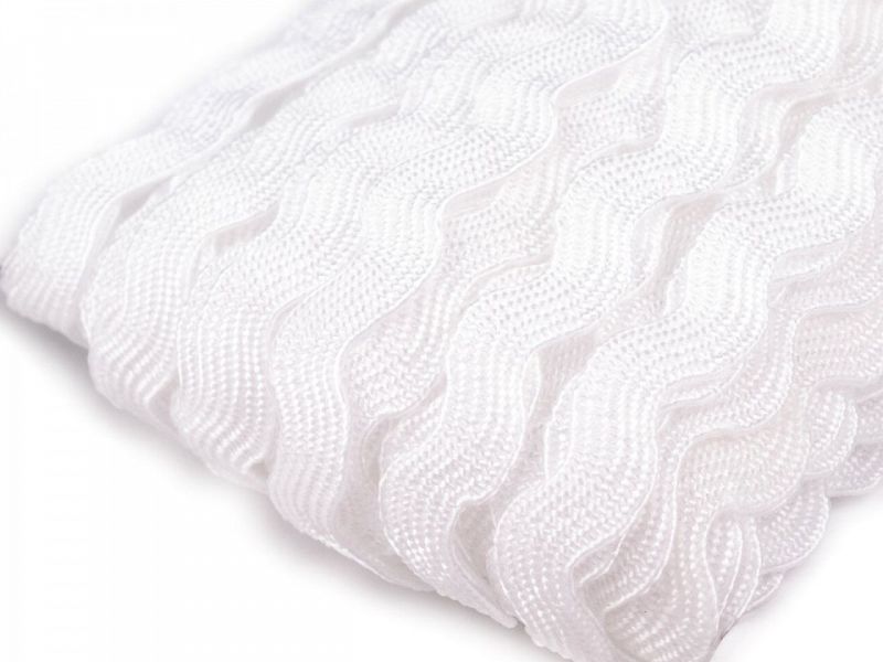 [318 0505 101] Zackenlitze 5 mm (101 Weiss)