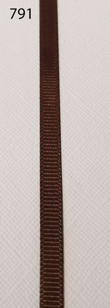 [350 0707 791] Ripsband ca. 7mm (791 Dunkelbraun)