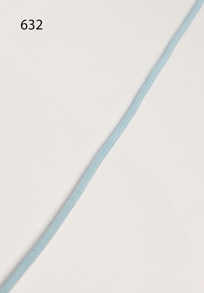 [360 1703 633] Gummikordel stark ca. Ø3mm (633 Hellblau)