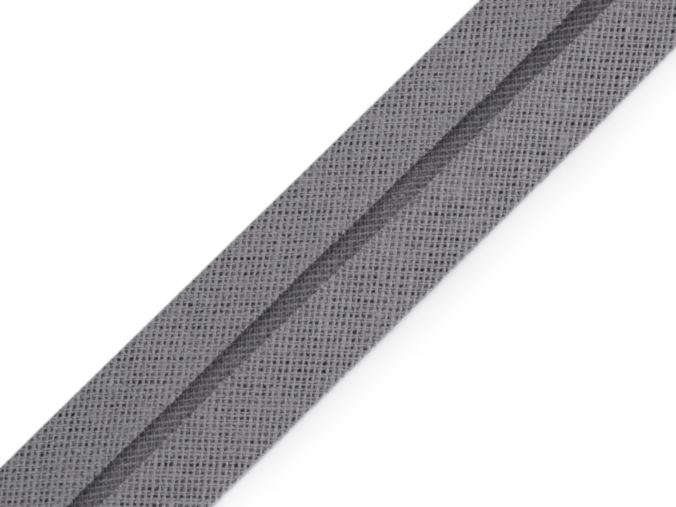 [320 2120 890] Schrägband Baumwolle 20mm (890 Graphitgrau)
