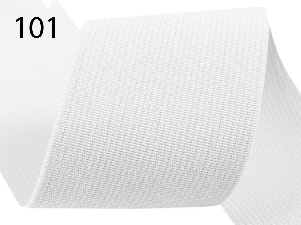 [361 5050 101] Gummiband 50mm (101 Weiss)