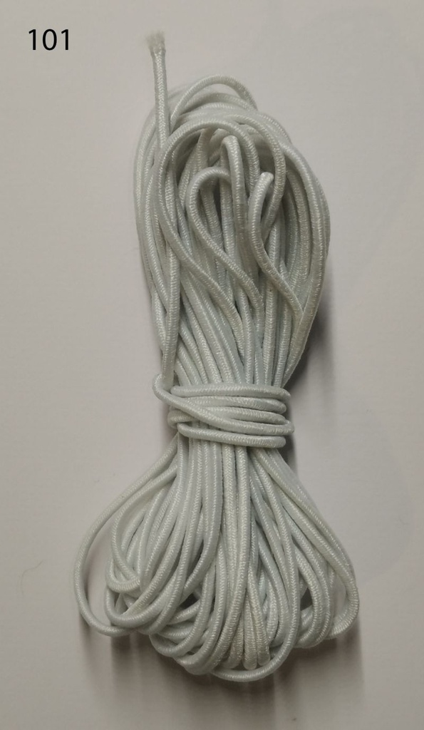 [360 0215 101] 5m Gummikordel 1.5mm (101 Weiss)