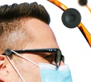Maskenhalter für Brille