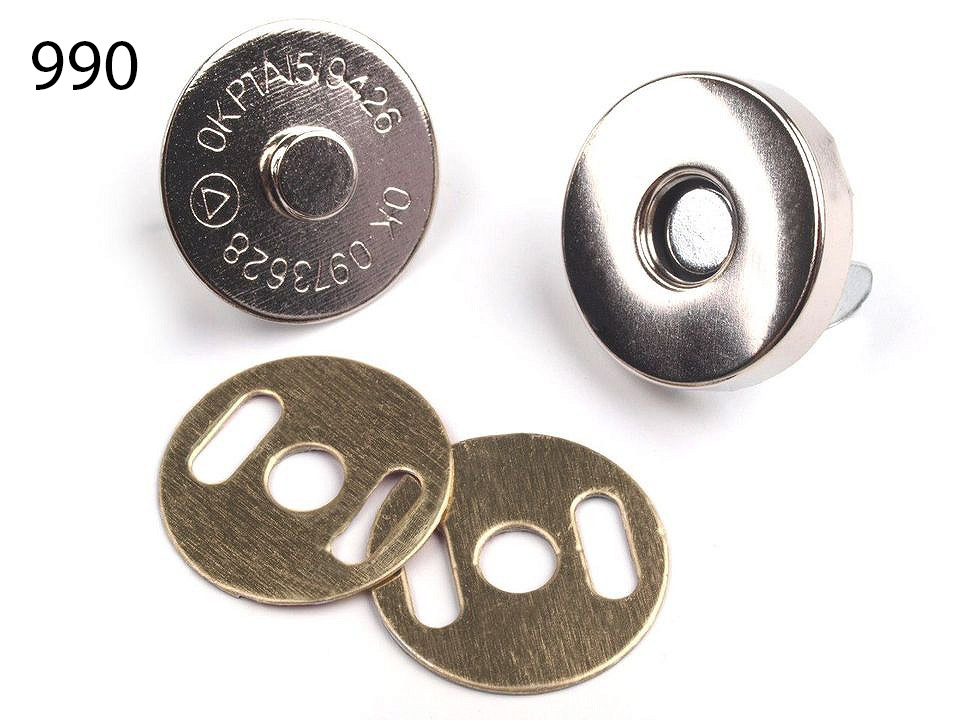 [219 1818 990] Magnetverschluss Ø 18mm (990 Silber)