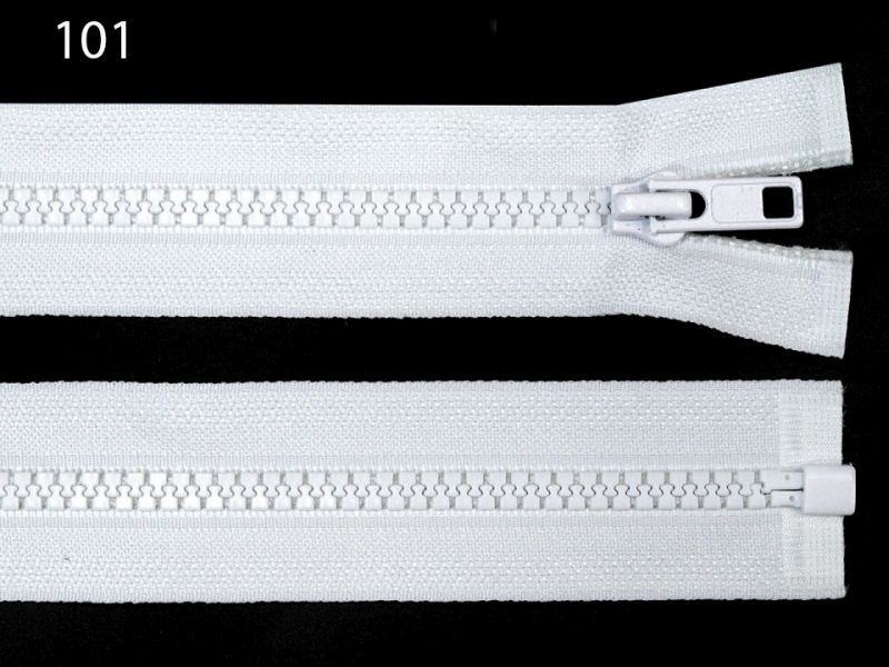 [130 1055 101] Teilbarer Reissverschluss 55 cm - Diverse Farben (101 Weiss)