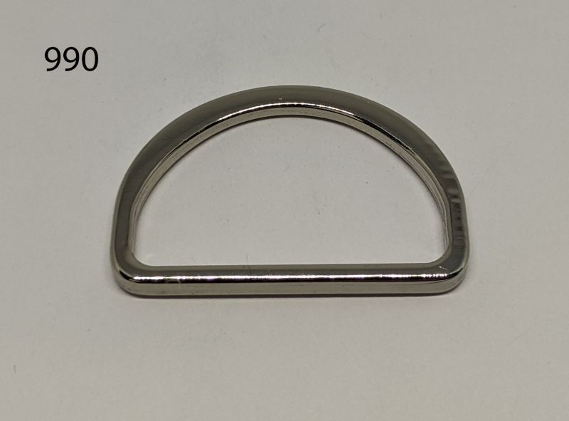 [621 7630 990] D-Ring Flach 30mm - Diverse Farben (990 Silber)