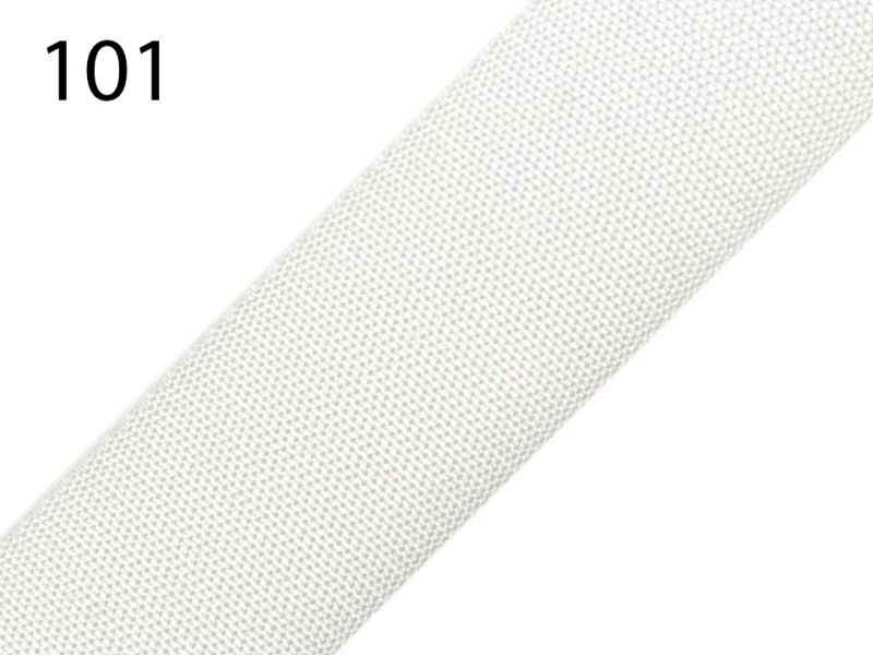 [740 4010 101] Gurtband 40 mm (Stärke 1mm) (101 Weiss)