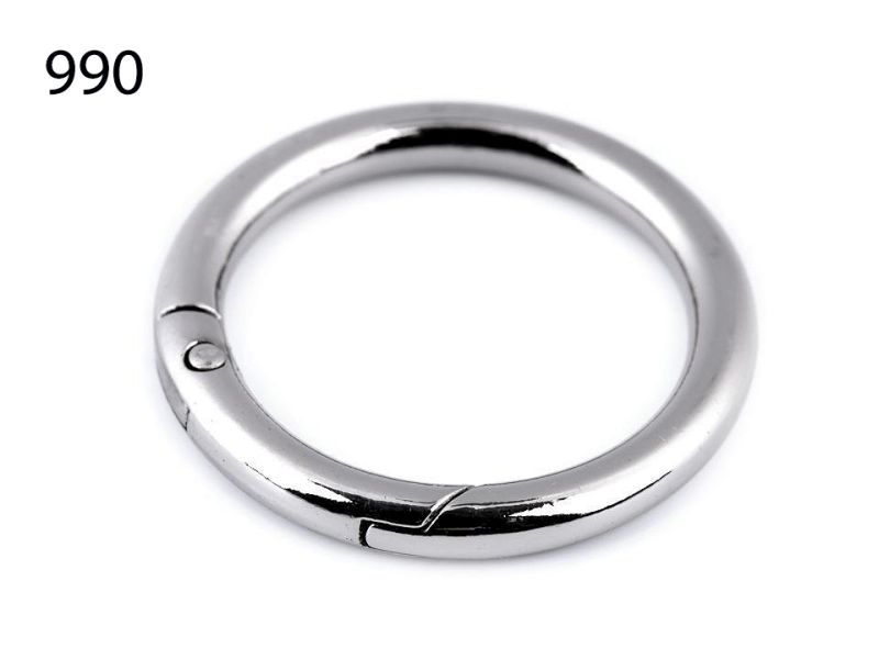 [616 3232 990] Karabiner Ring Ø 32mm (990 Silber)