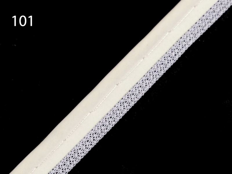 [341 1108 101] Paspelband reflektierend 8mm (101 Weiss)