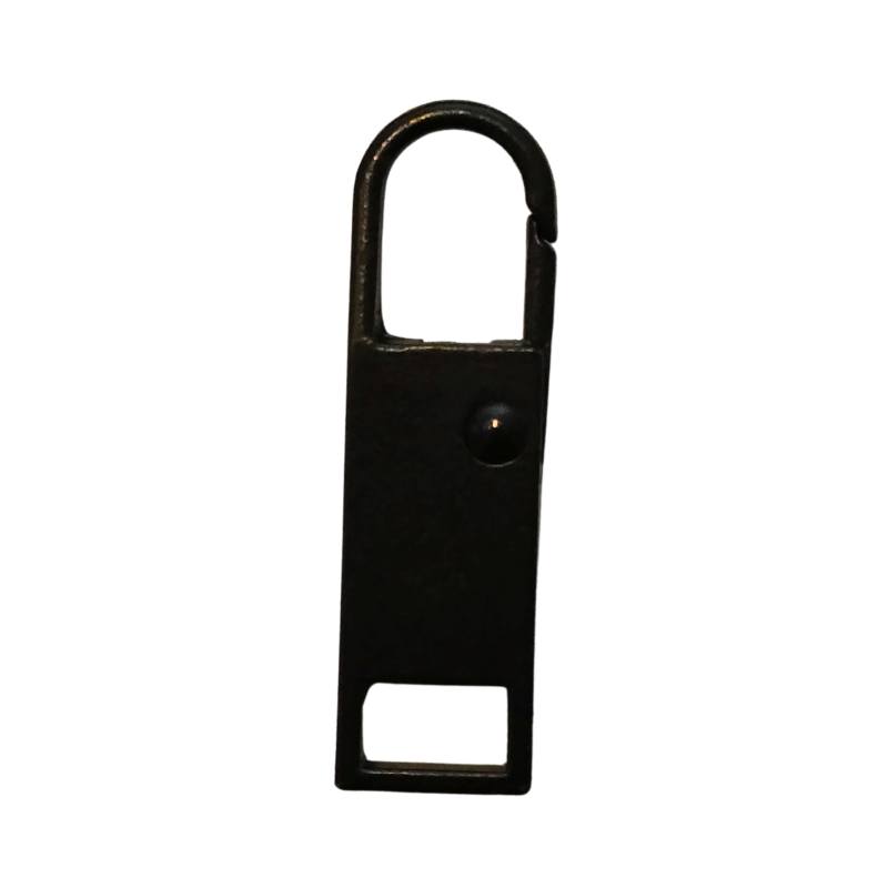 [616 4824 820] Zipper Ersatz Anhänger 36 x 10 mm - Diverse Farben (820 Schwarz)