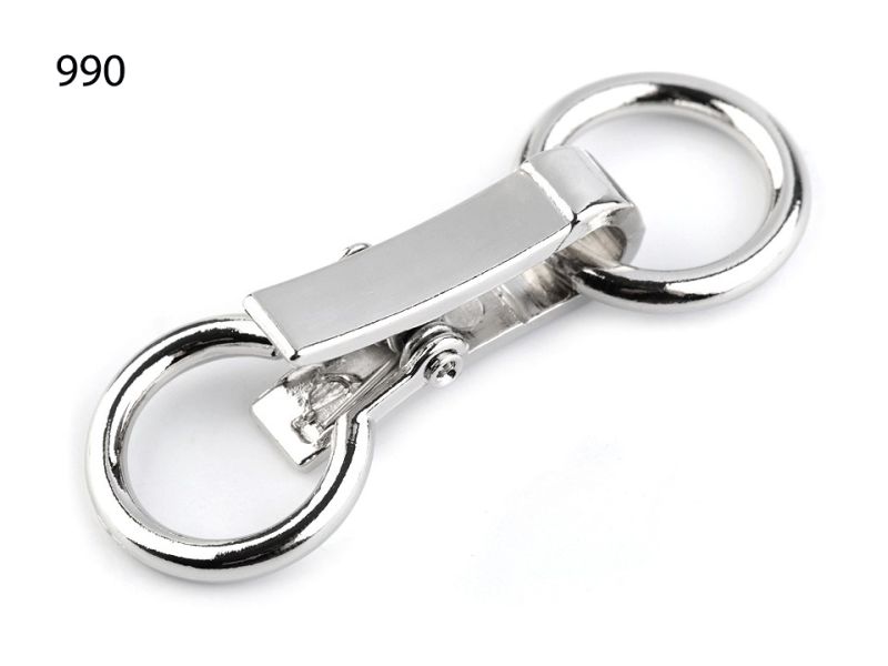 [616 6482 990] Metallschliesse 21 x 60mm (990 Silber)