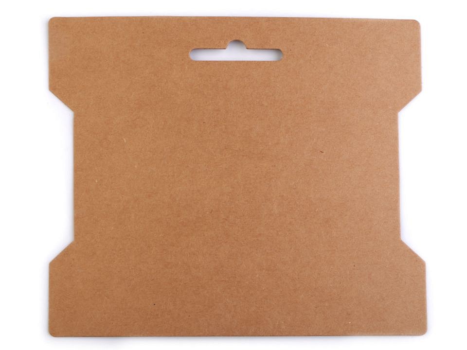 [930 1416 761] Karton Wickelkarte 14 x 16,3 cm braun
