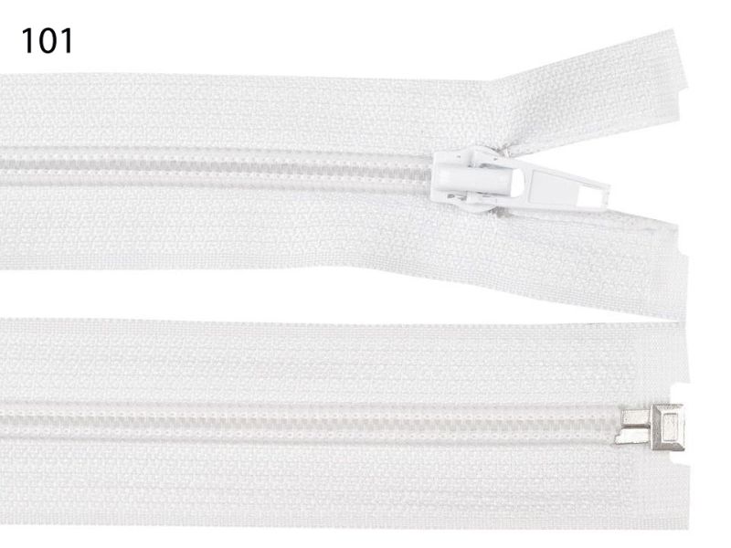[130 9440 101] Teilbarer Reissverschluss 40 cm - Diverse Farben (101 Weiss)