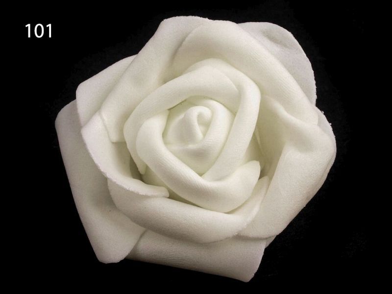 [682 7456 101] Dekoration Rose Ø 6cm (101 Weiss)