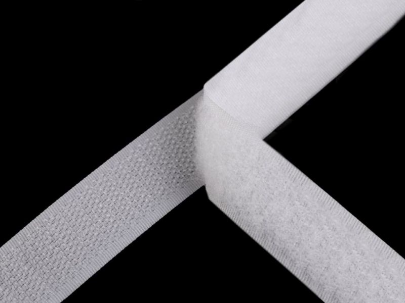 [270 9925 101] 25m Rolle Klettverschluss zum annähen 25mm (101 Weiss)